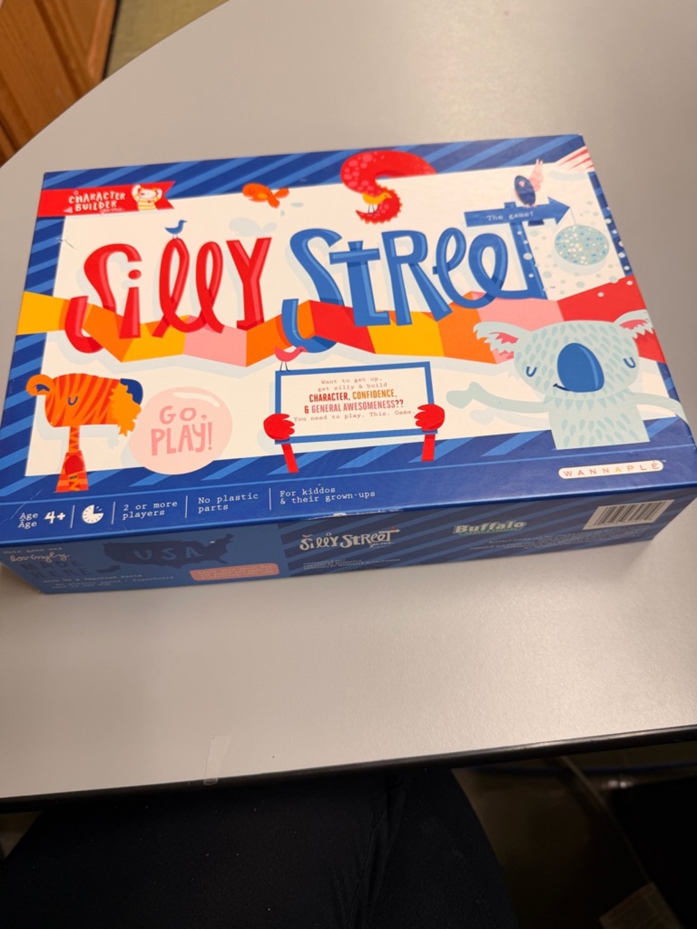 Silly Street Family Card Game - Colorful Blue Box